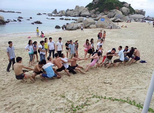 沙灘拔河比賽
