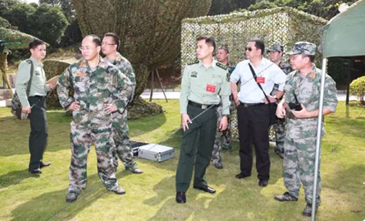 廣州軍區(qū)人防領(lǐng)導(dǎo)現(xiàn)場視察